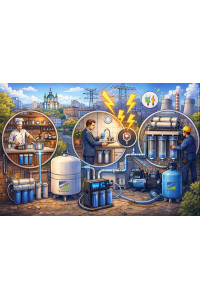 Как бизнес в Киеве обеспечивает себя водой во время блэкаутов